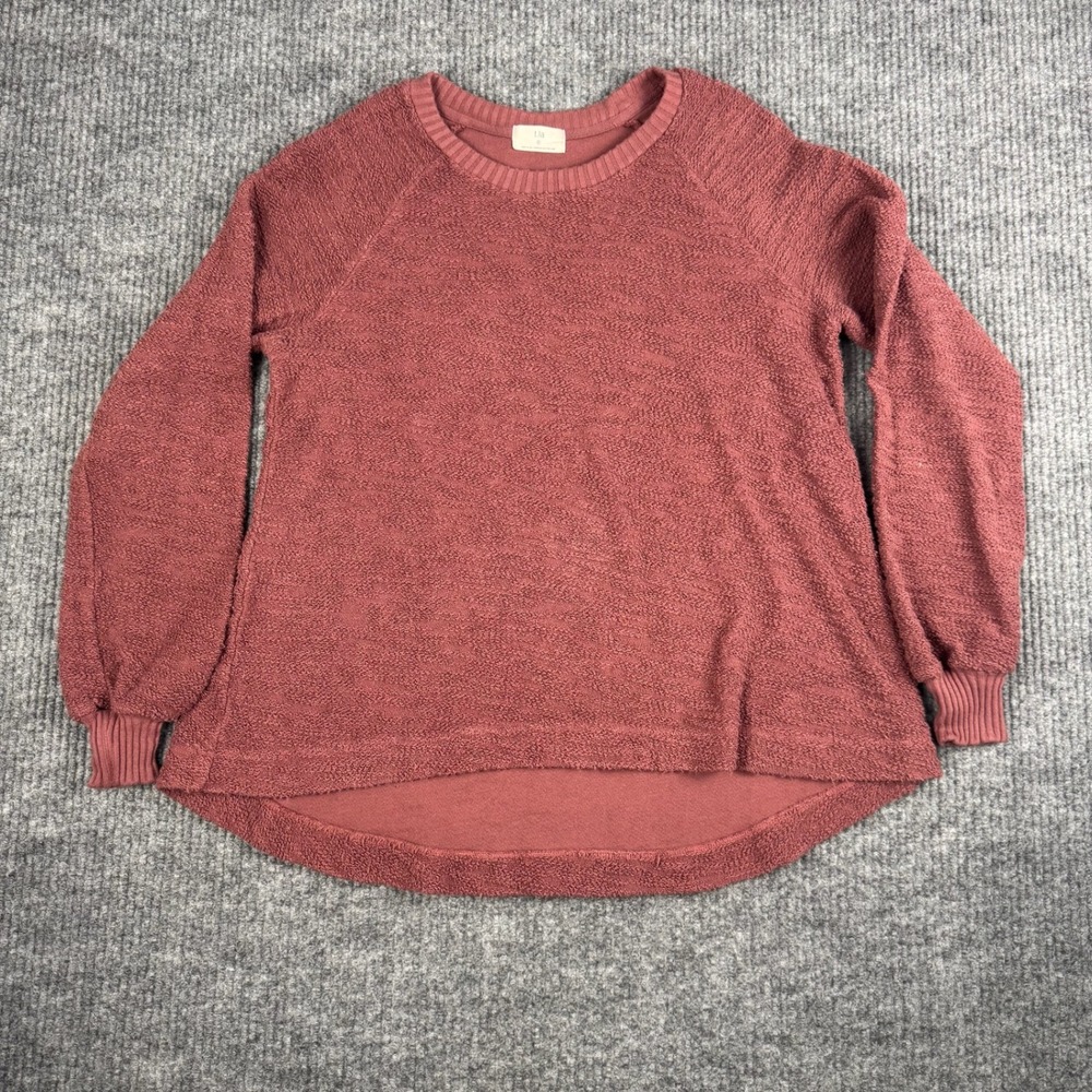 t.la Anthropologie Sweatshirt Women S Cotton Boucle Pullover USA Made Athleisure